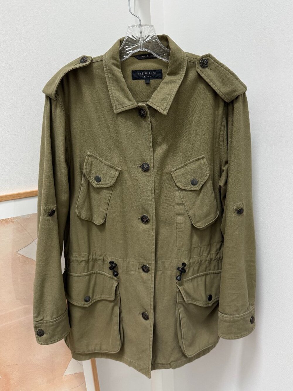 Rag & Bone Green Field Jacket, Size 6